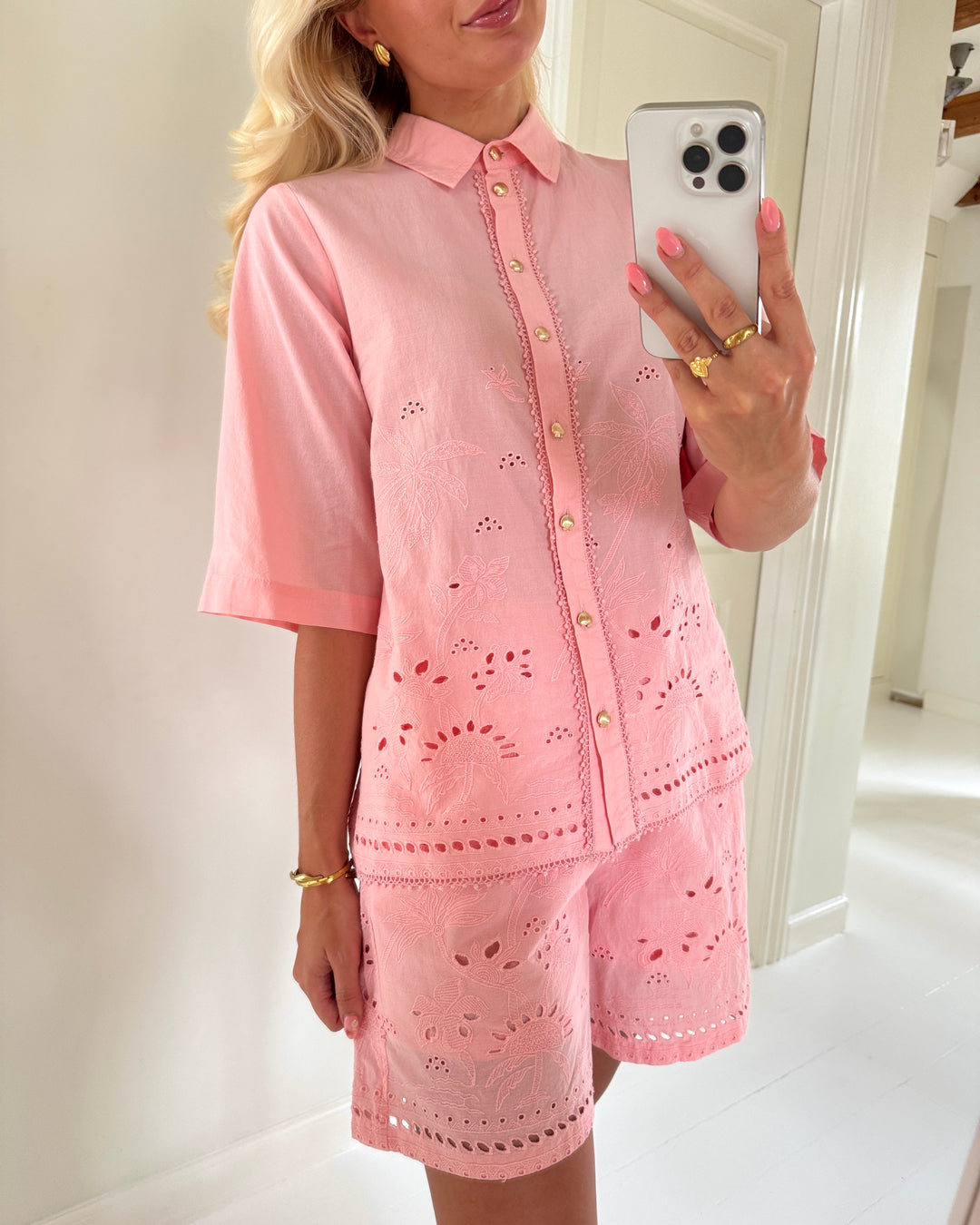 Love&Divine skjorte love1584 coral pink