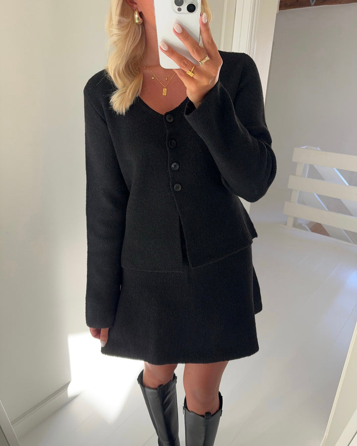 JDY cardigan lea life ls button black