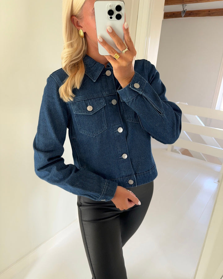Only jakke rillo ls dark blue denim