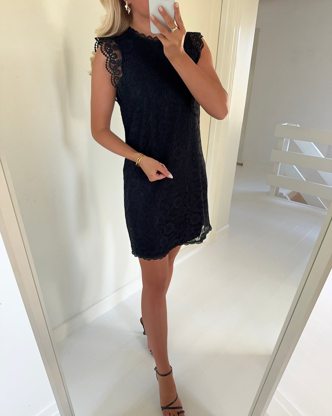 Pieces kjole olline sl lace black