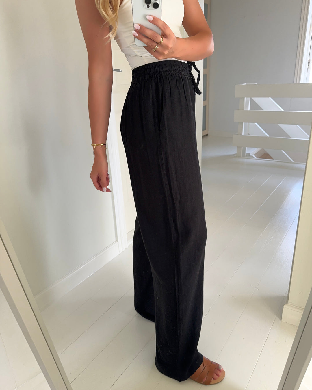 Vero Moda bukser linn black