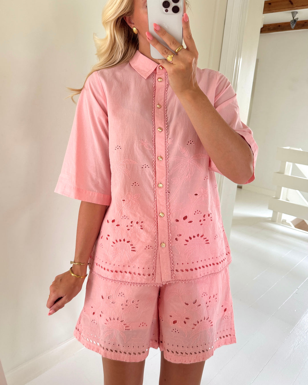 Love&Divine skjorte love1584 coral pink