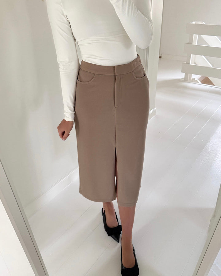 Vero Moda nederdel cuba hw calf silver mink