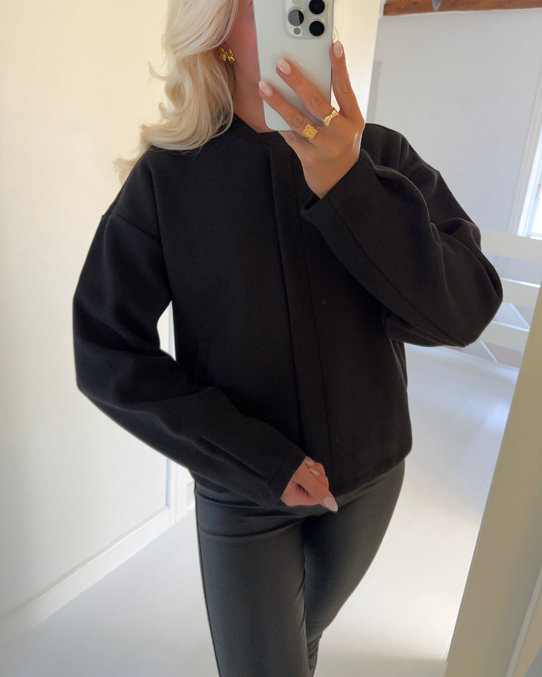 Pieces jakke jolene ls bomber black