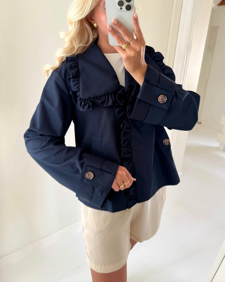 Y.A.S frakke elsana ls short navy blazer