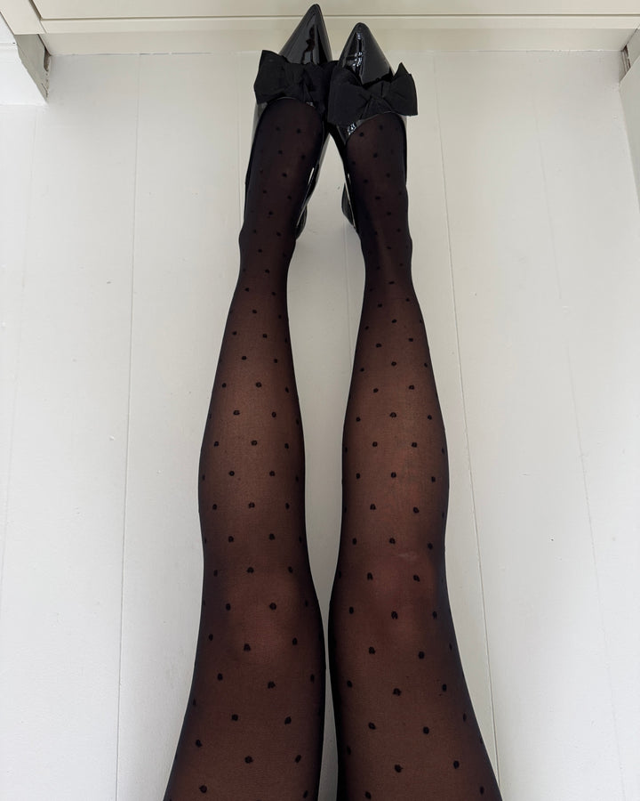 Vero Moda strømpebukser fiona dot black