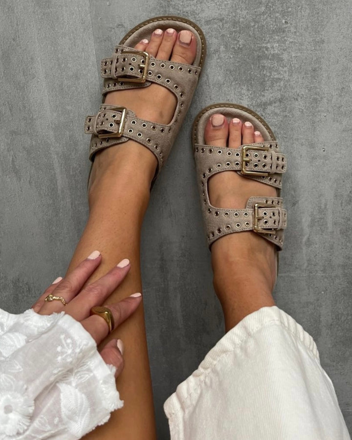 Copenhagen Shoes sandal as summer suede biscuit