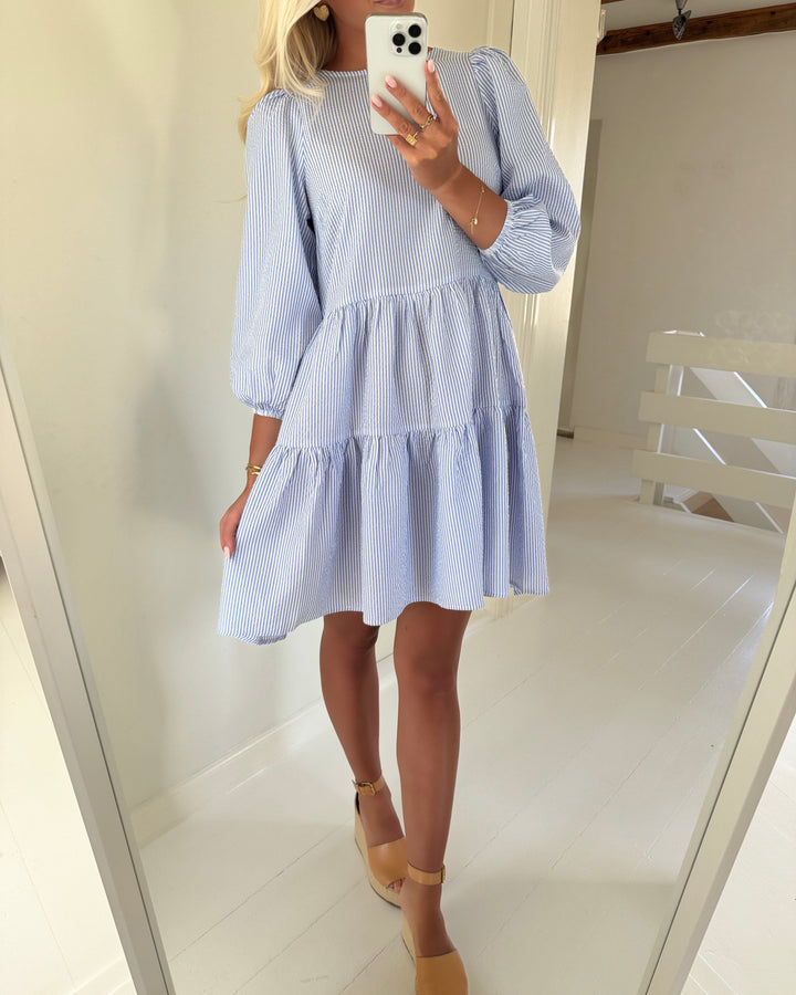A-View kjole sonja blue/white stribe