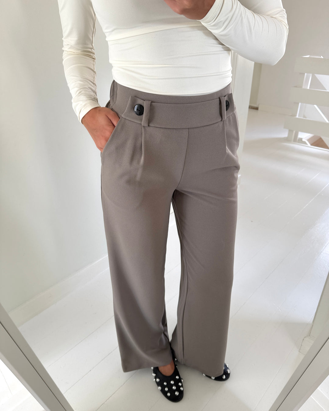 Vero Moda bukser star driftwood
