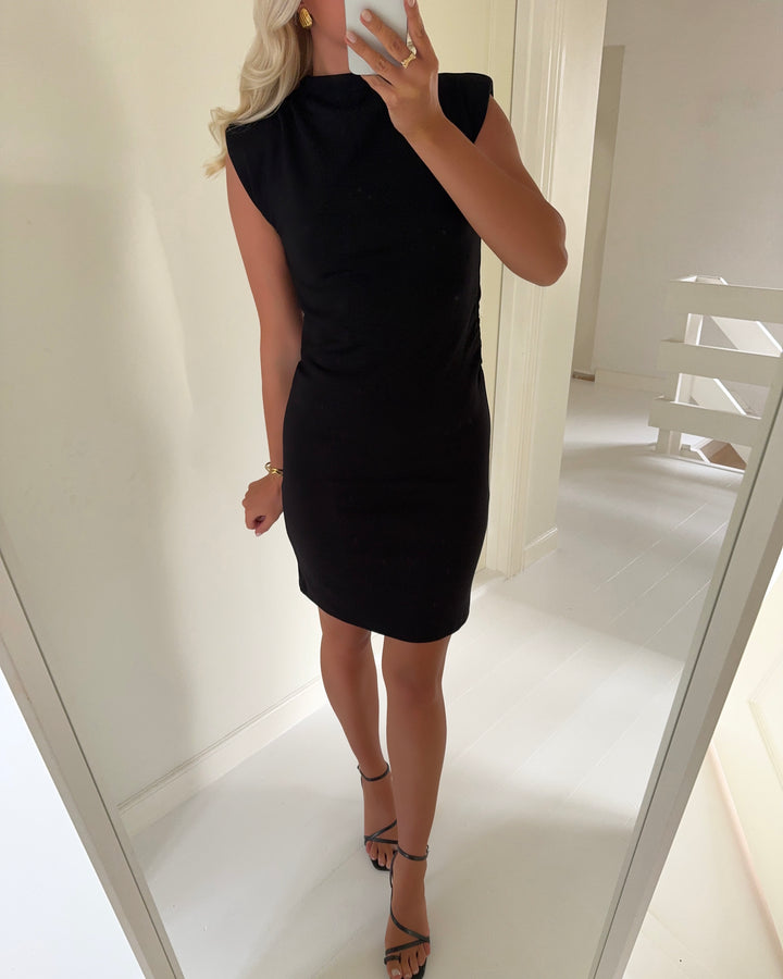 Vero Moda kjole nelli sl high neck short black