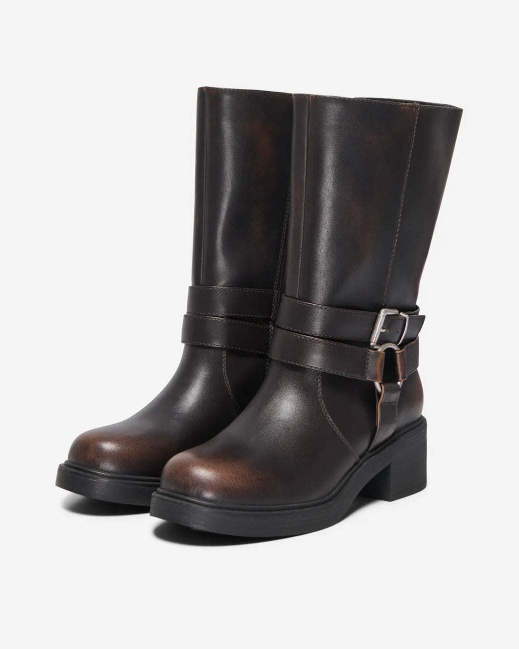 Only støvler blossom hardware brown stone