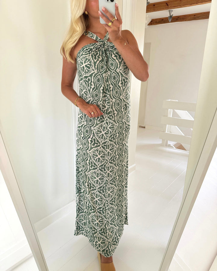 Vero Moda kjole menny sl knot laurel wreath/camille