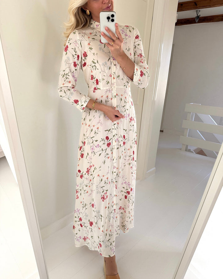 Y.A.S kjole savanna long shirt pristine/botalia - FORUDBESTILLING LEV. UGE 11