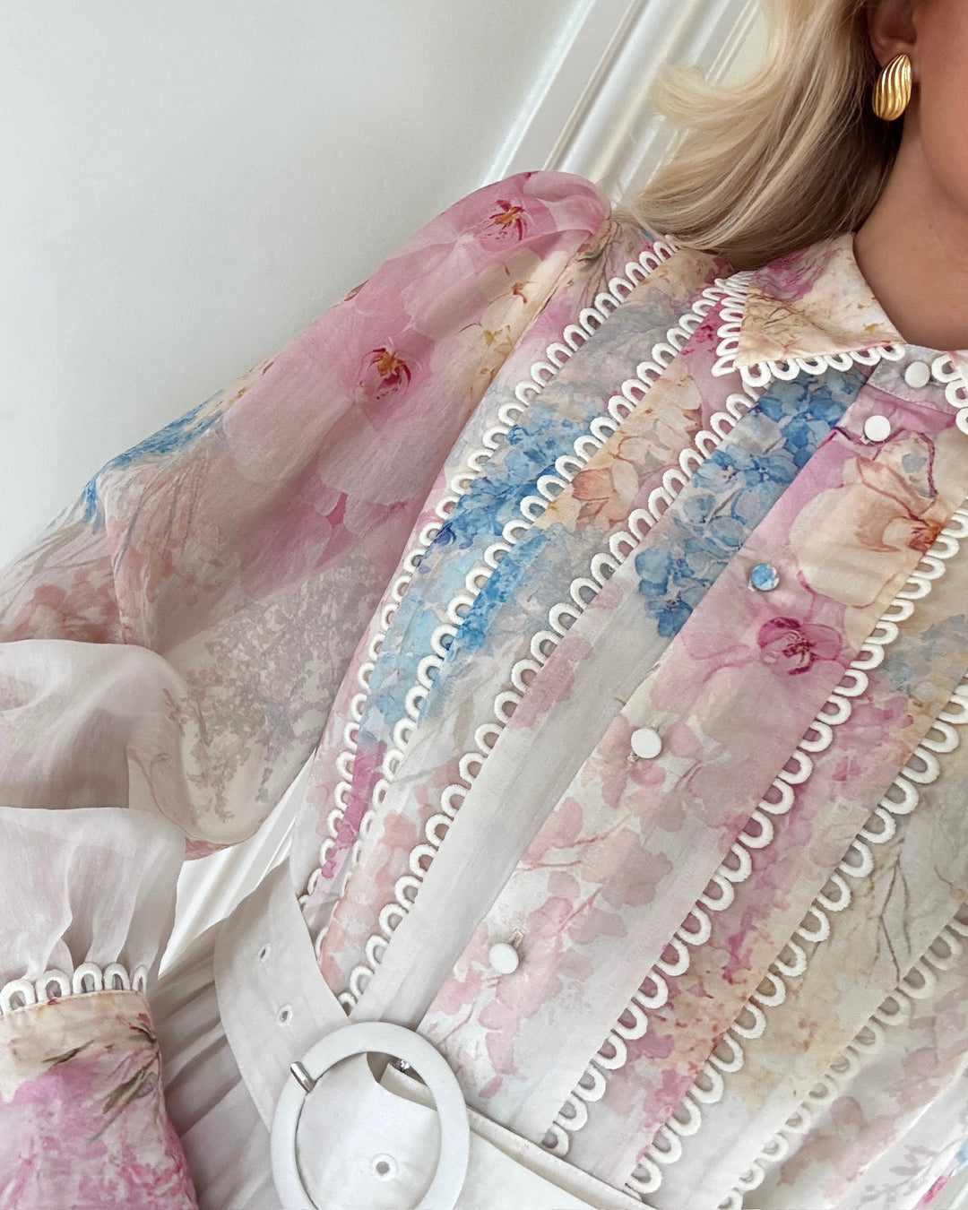 Y.A.S kjole florence ls long pristine florence aop - FORUDBESTILLING LEV. START APRIL