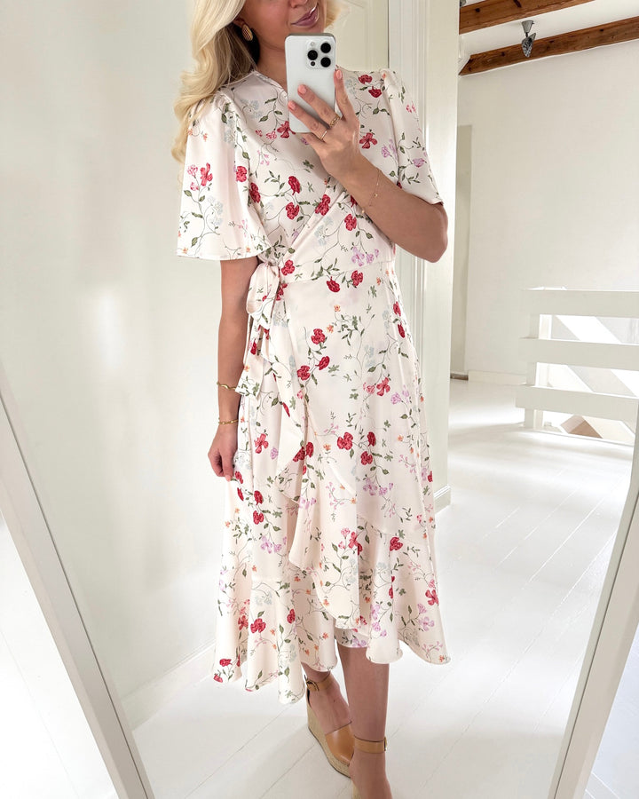 Y.A.S kjole thea 2/4 midi wrap pristine botalia