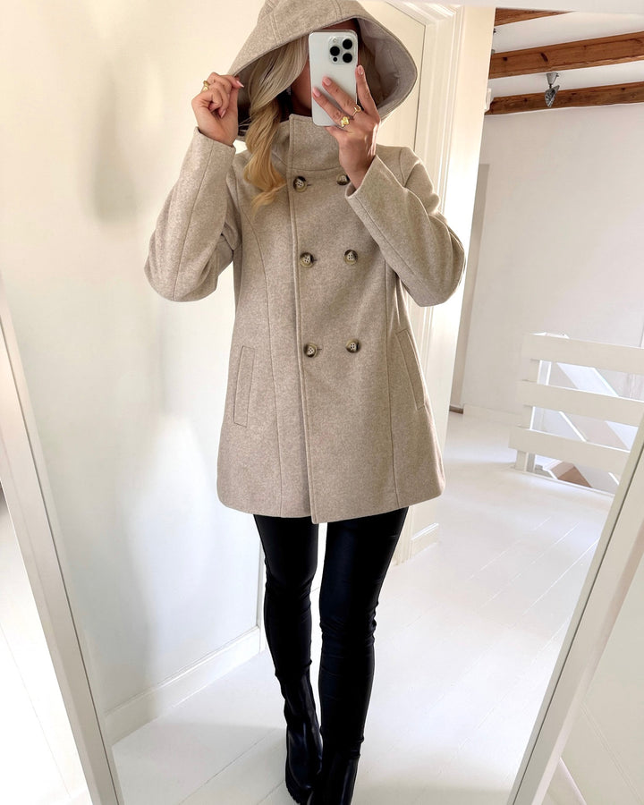 Vero Moda jakke fortuneshila oatmeal melange