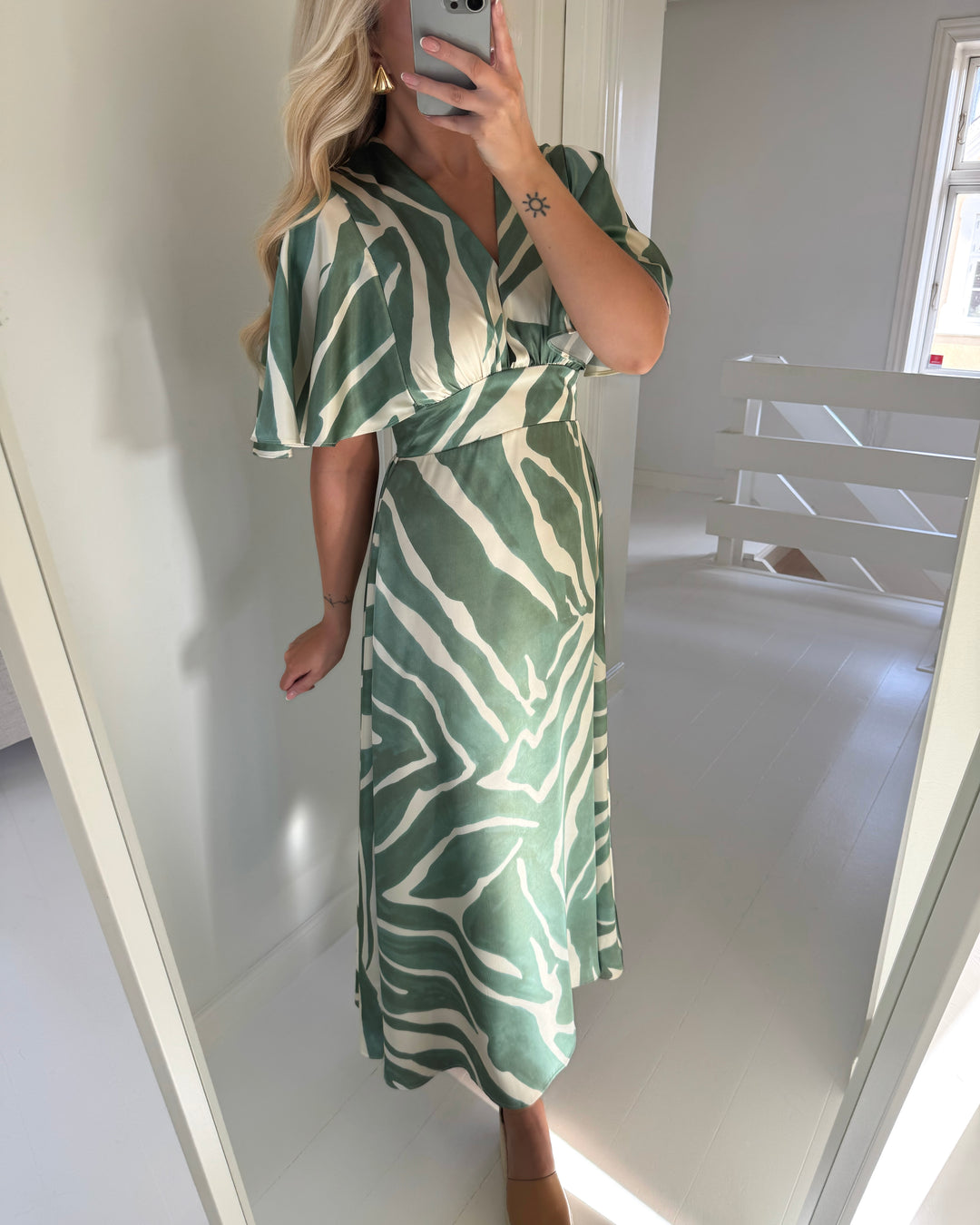 Sister's Point kjole gisela-dr27 green graphic