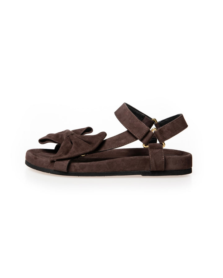 Copenhagen Shoes sandaler sky and diamonds suede dark brown