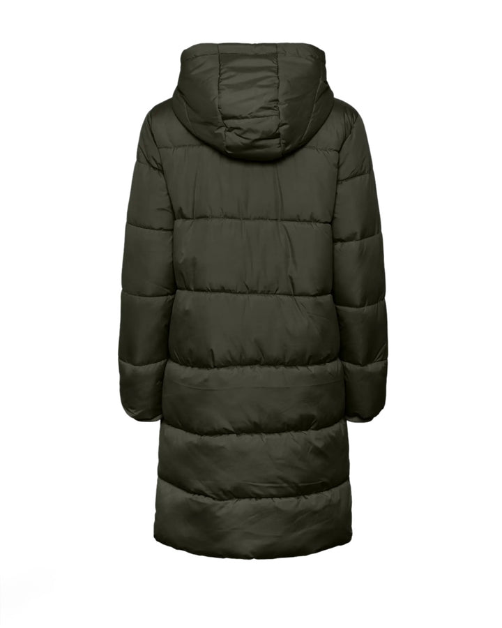 Pieces jakke bee long puffer forest night