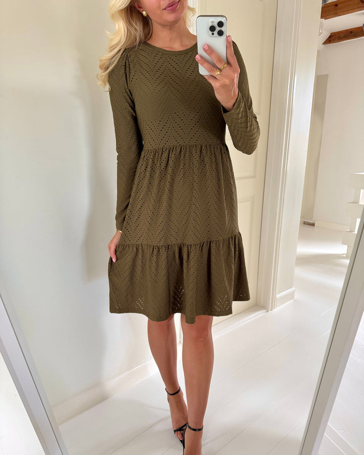 JDY kjole carla cathinka ls dark olive