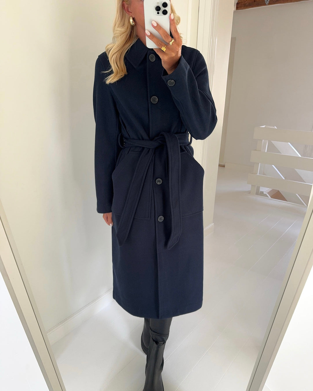 Vero Moda frakke fortuneparis long navy blazer