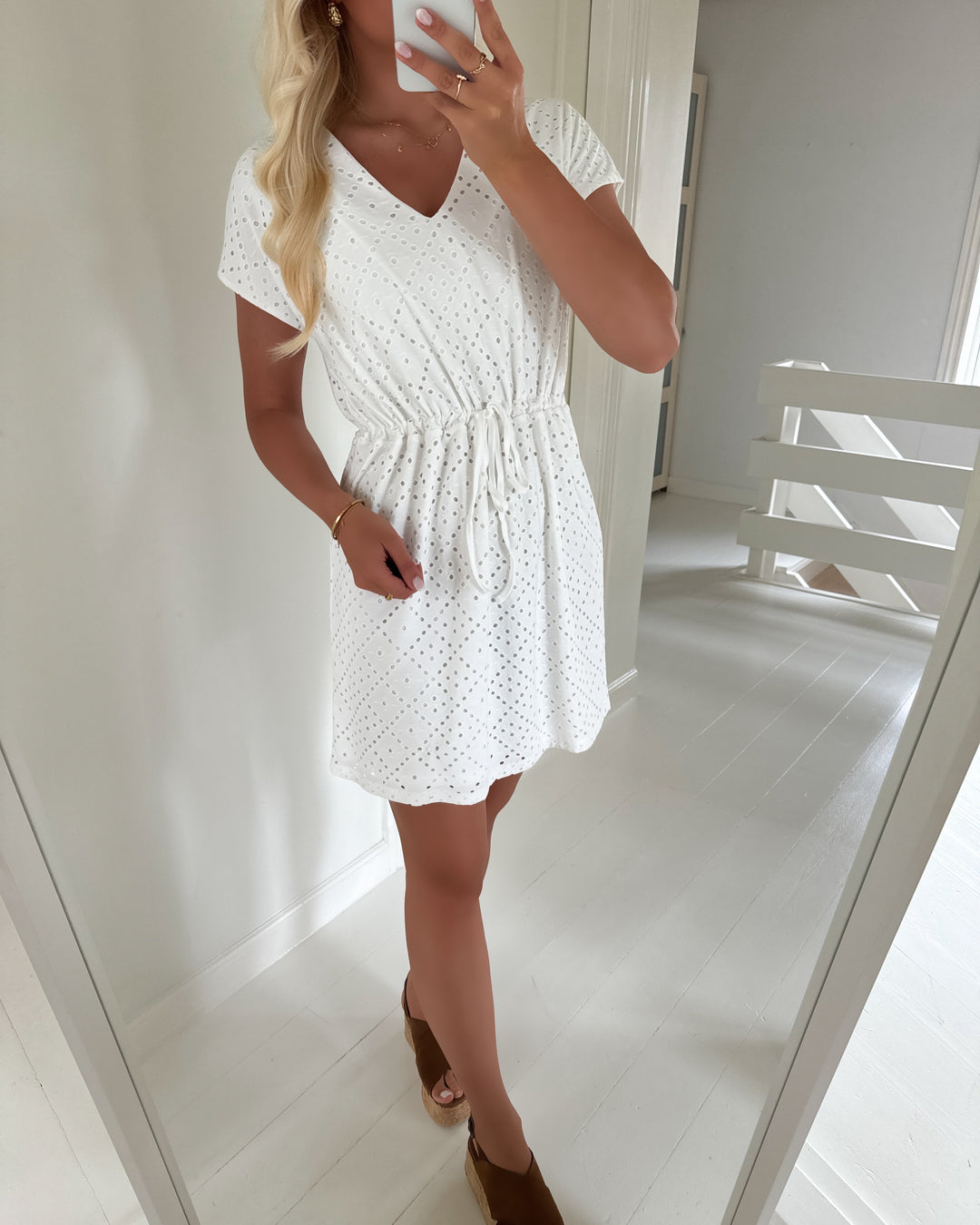 Vero Moda kjole tassa ss short snow white