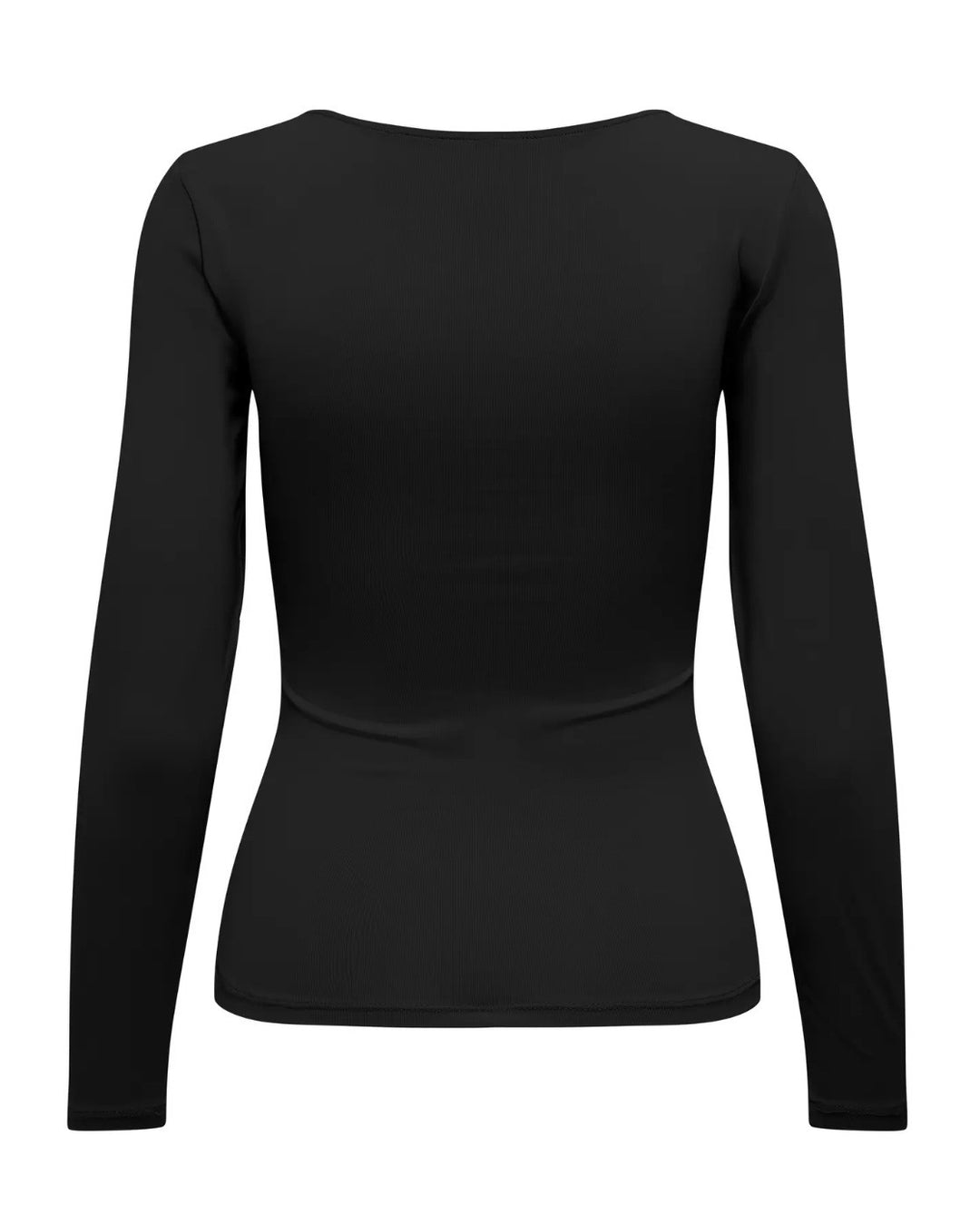 Only top ea l/s 2-way deep neck jrs noos black