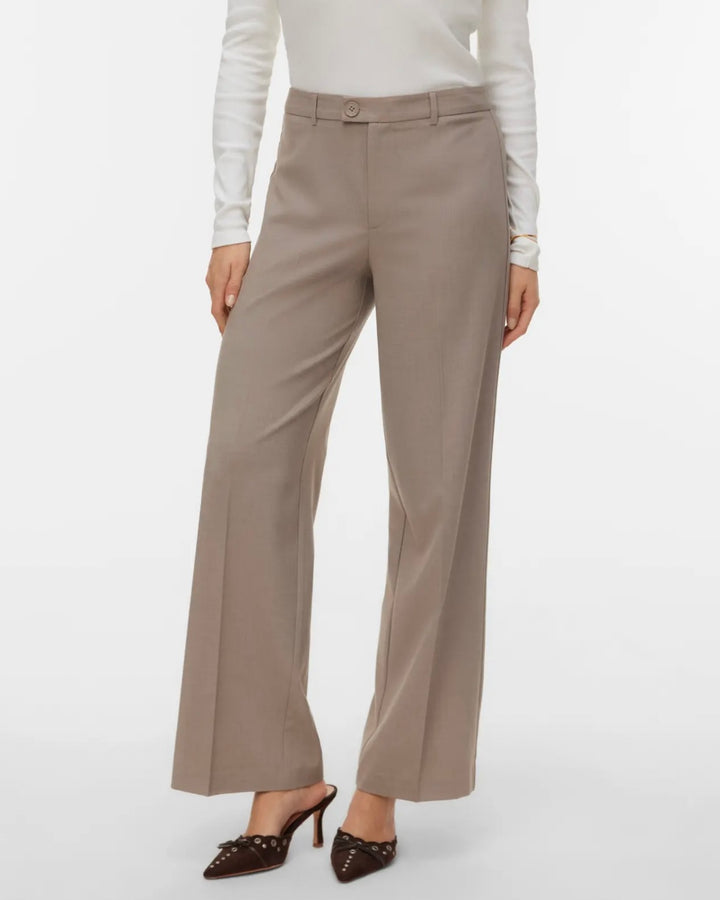 Vero Moda bukser texas mw straight moon rock melange