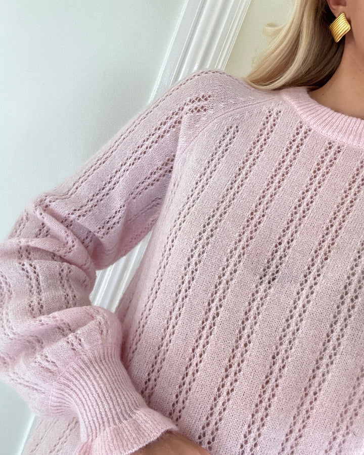 Y.A.S bluse orima ls ls wool blend knit orchid pink