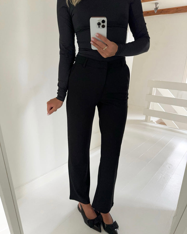 JDY bukser geggo life straight black