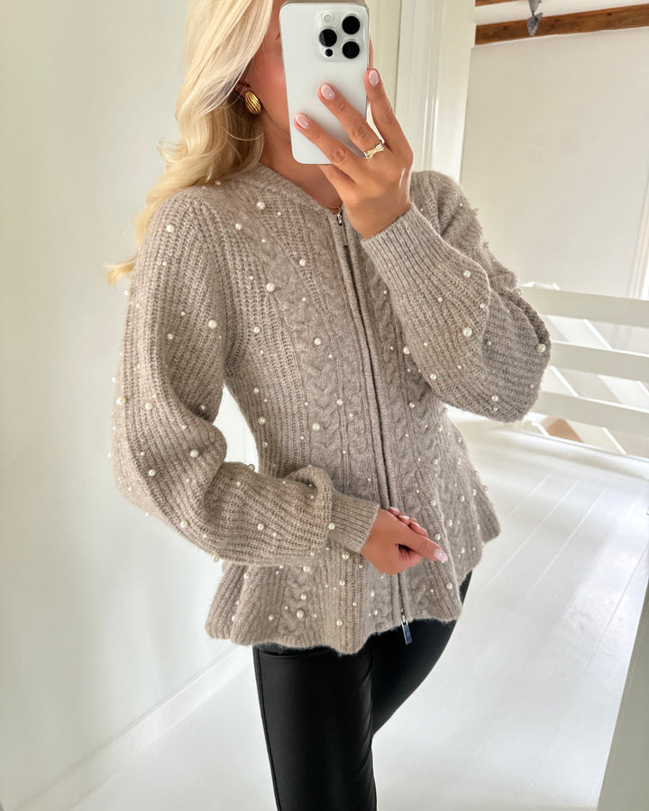 Y.A.S cardigan pemina ls knit fungi