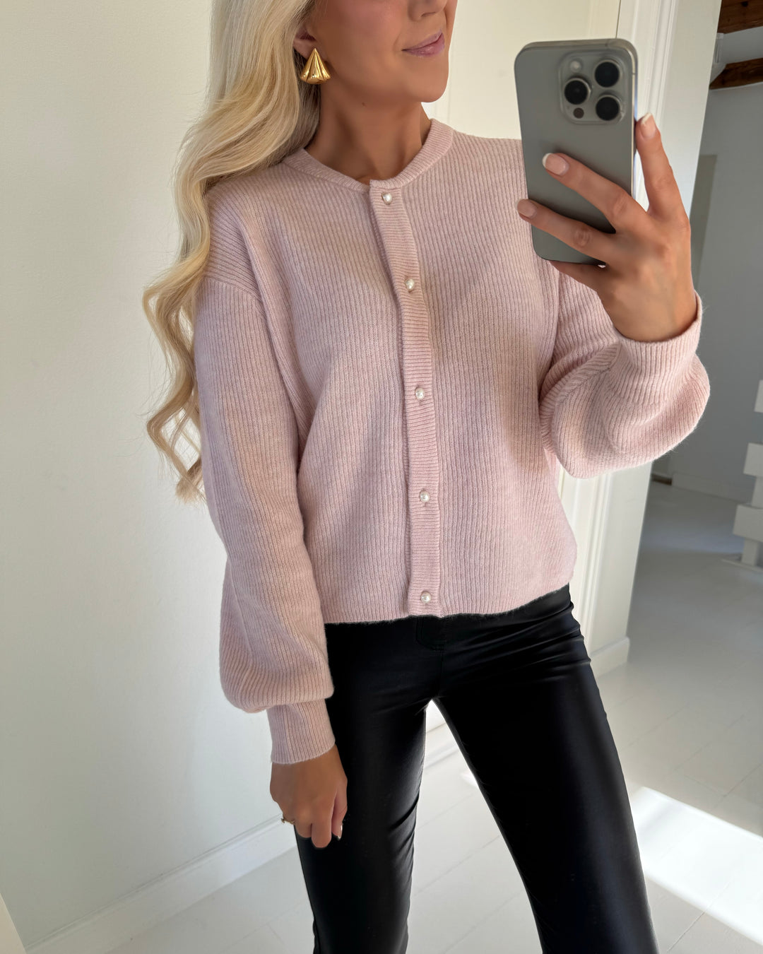 JDY cardigan lumi life ls button light lilac/melange