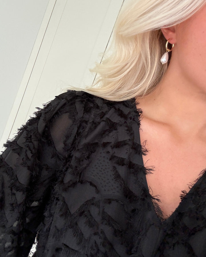 Pieces øreringe fie gold colour/mop