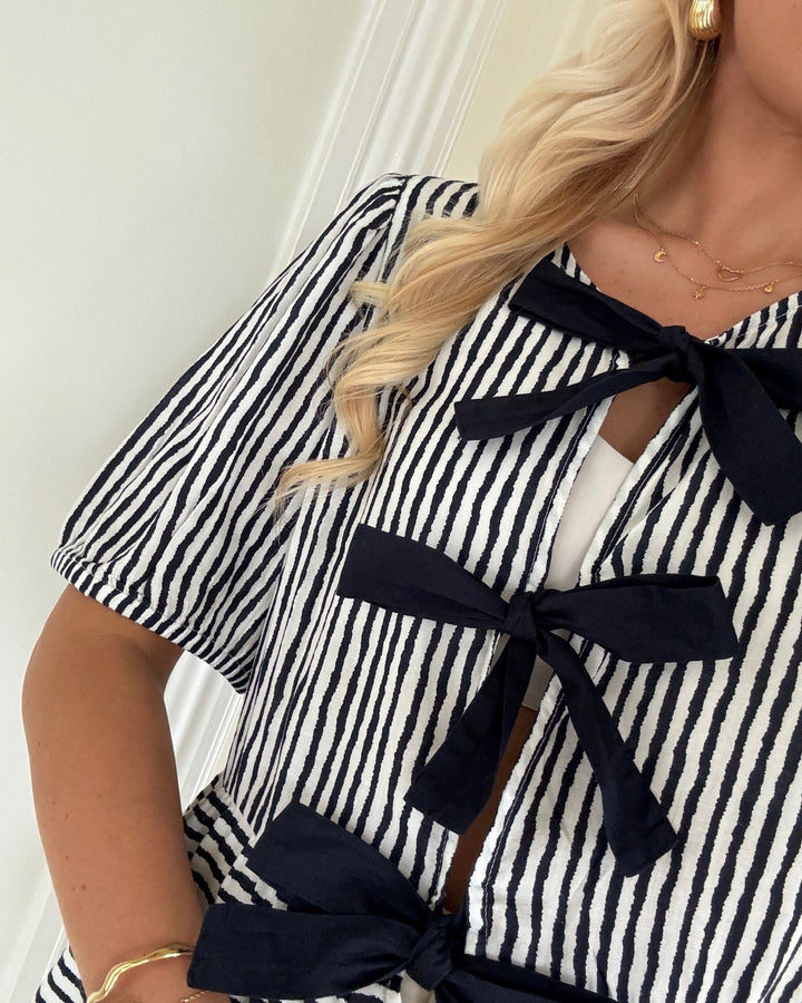 Pieces top talvina ss wvn bc cloud dancer maritime b