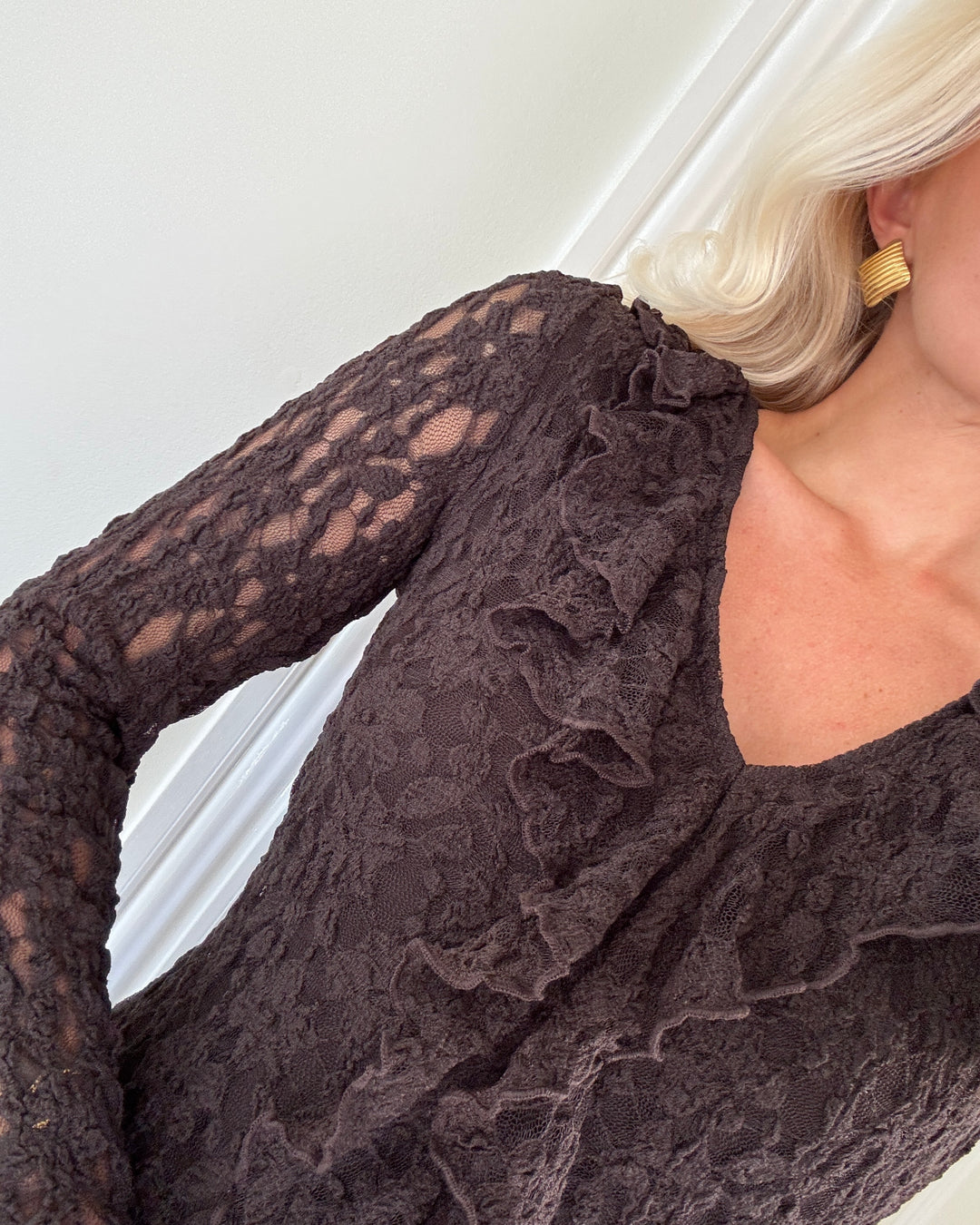 Aware by Vero Moda kjole kienna ls chocolate torte