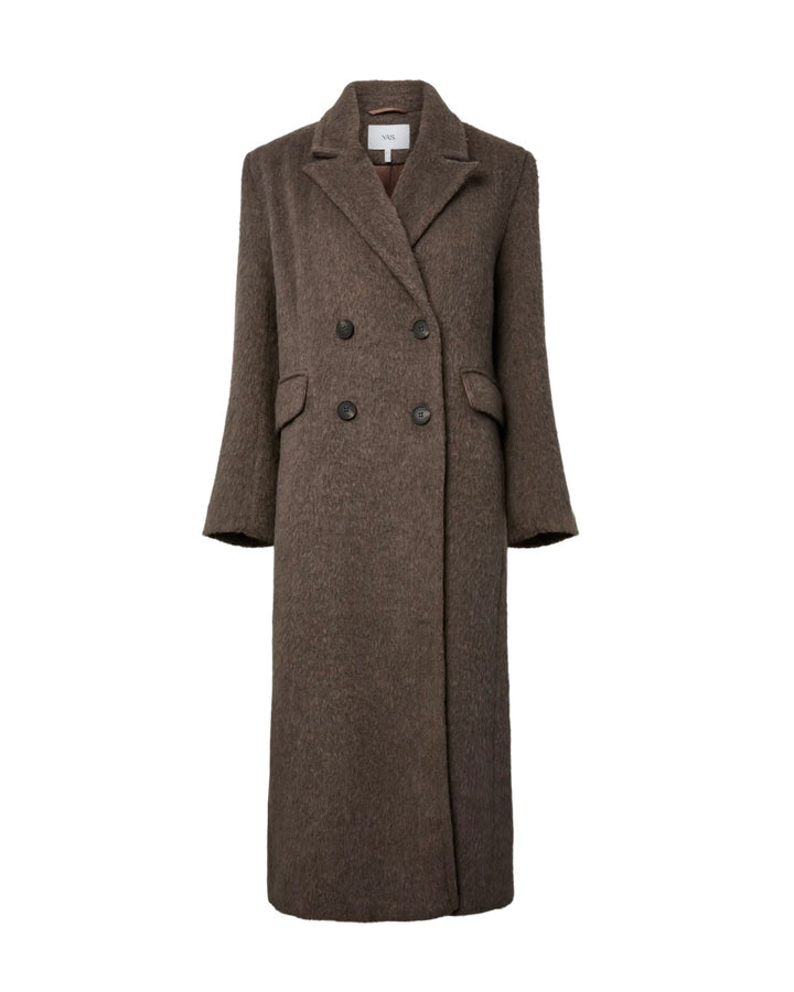 Y.A.S frakke furi ls long sepia tint