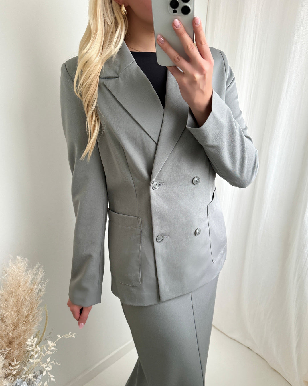 Vero Moda blazer mathilde tailored moon mist