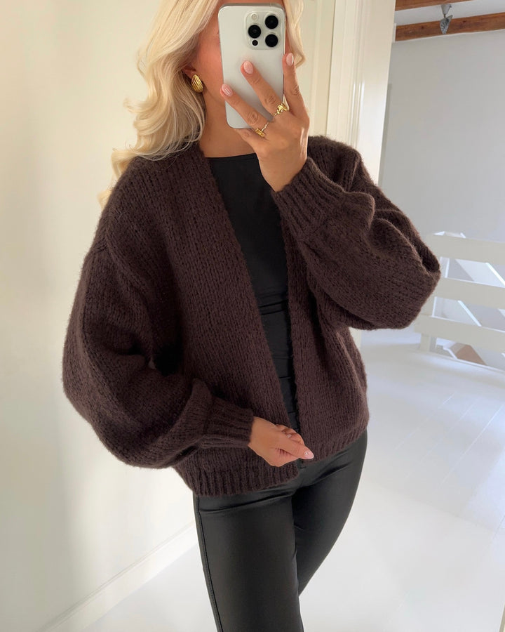 Vero Moda cardigan maybe ls open chocolate torte