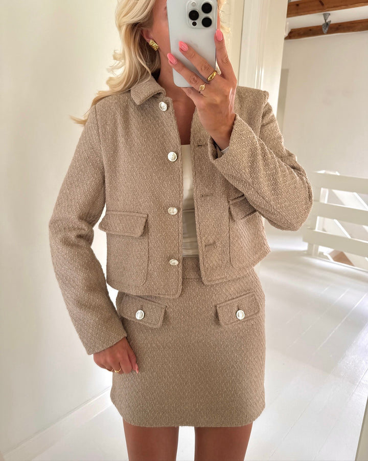 Only nederdel bonn life short silver mink