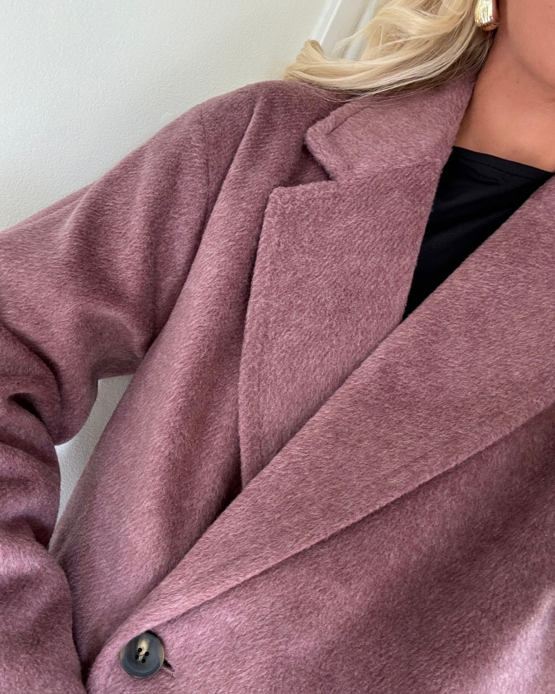 Vero Moda frakke lelea long rose brown/melange