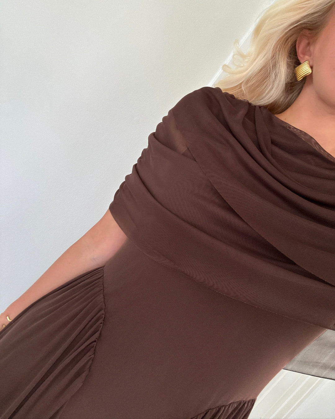 Vero Moda kjole rosetta 2/4 cape chicory coffee