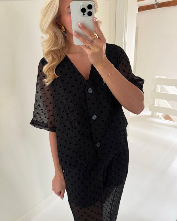 Love&Divine skjorte love1418 black dot