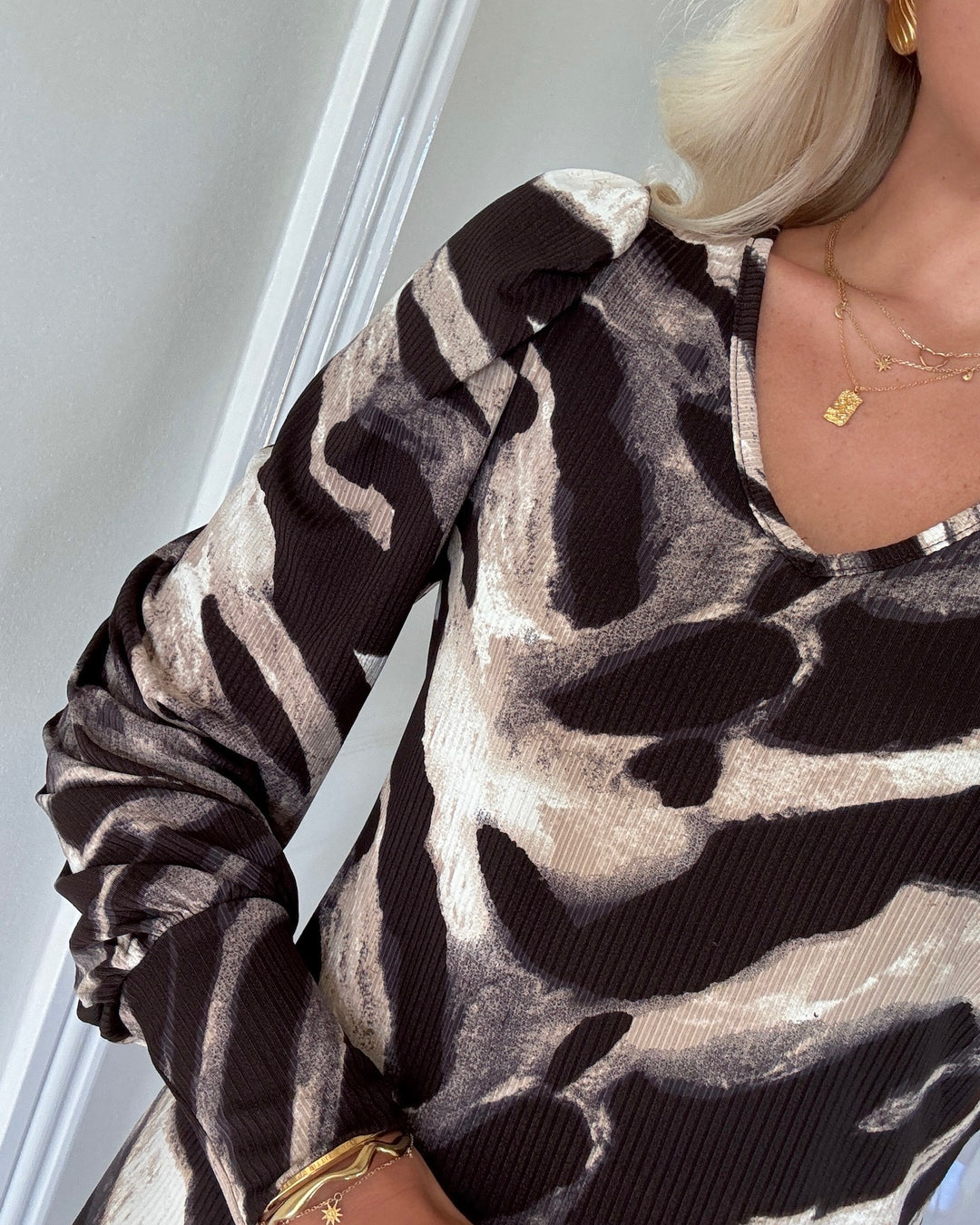 Sister's Point kjole vya-v chocolate combination