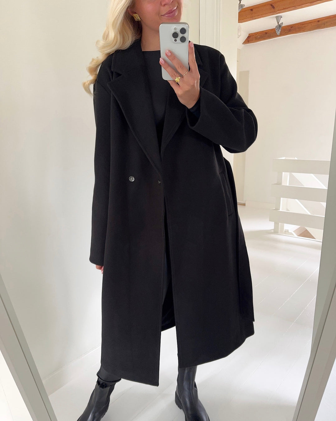 JDY frakke vega long belt black solid