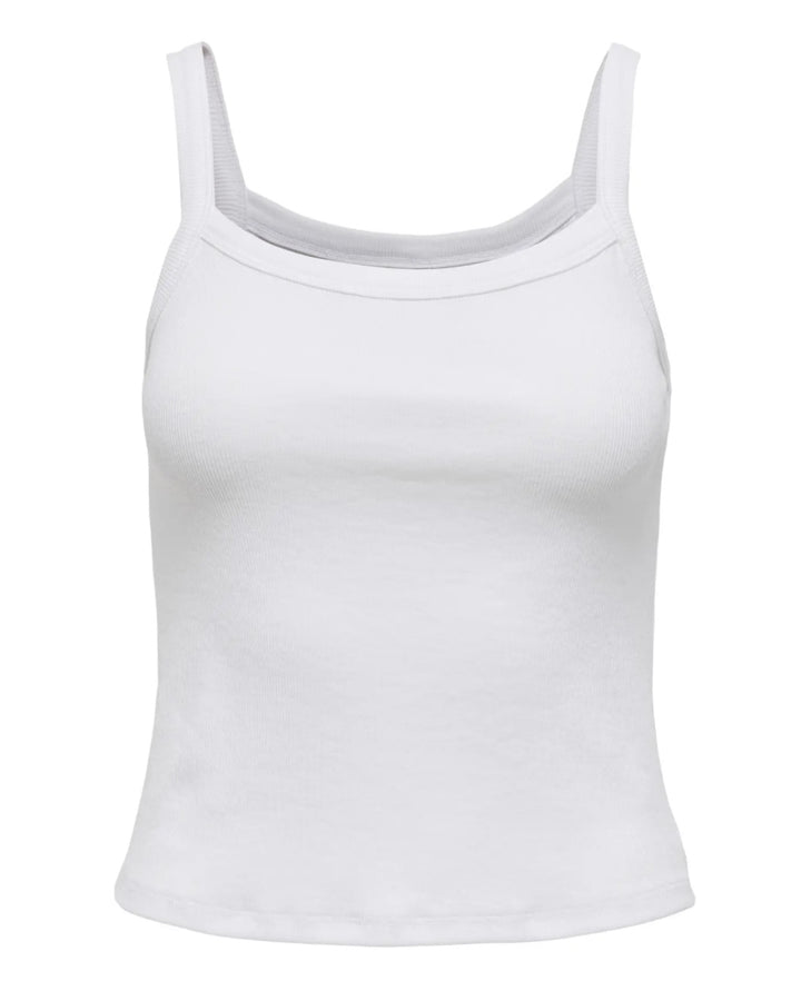 Only top vira s/l rib bright white