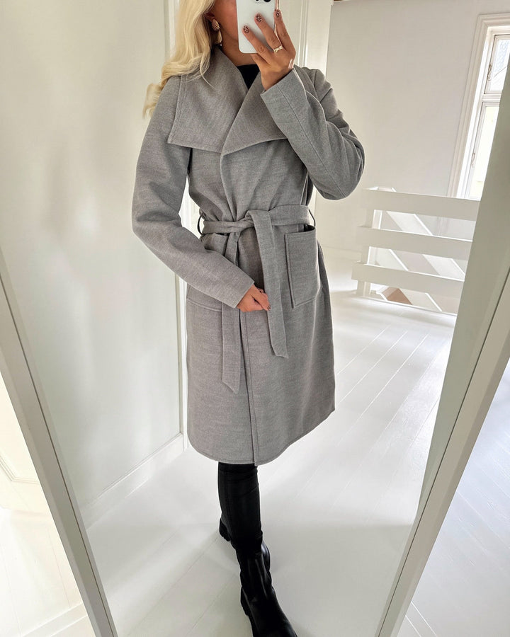 Only frakke newphoebe drapy light grey melange