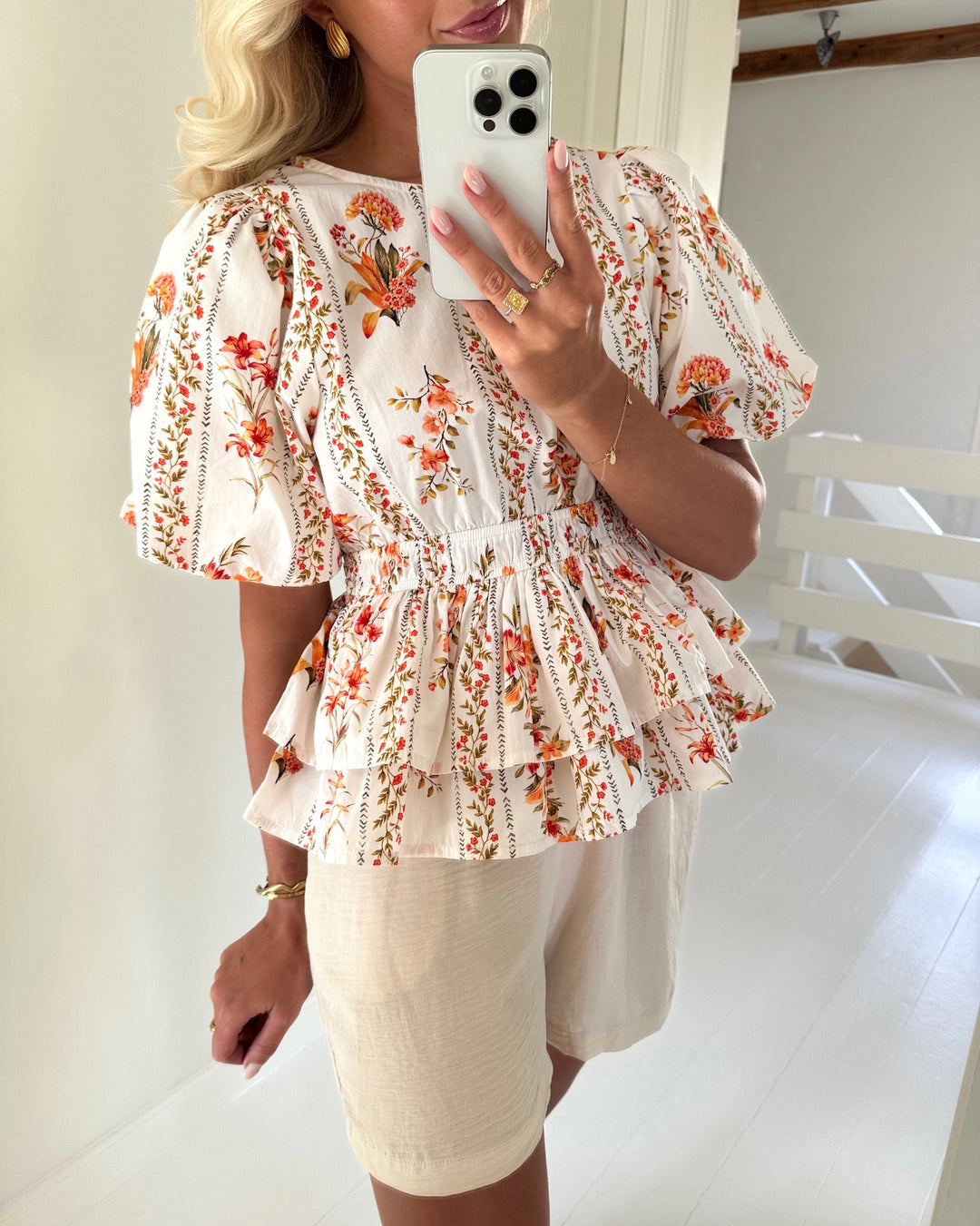 Y.A.S top floratina ss pristine/floratina