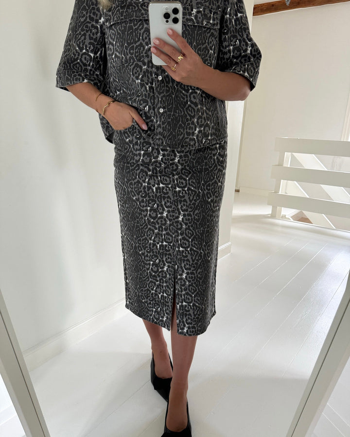 Vero Moda nederdel veri hr leopard calf eiffel tower/leopard