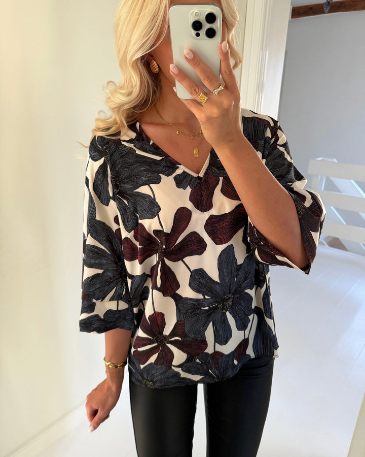 Love&Divine bluse love1380 flower