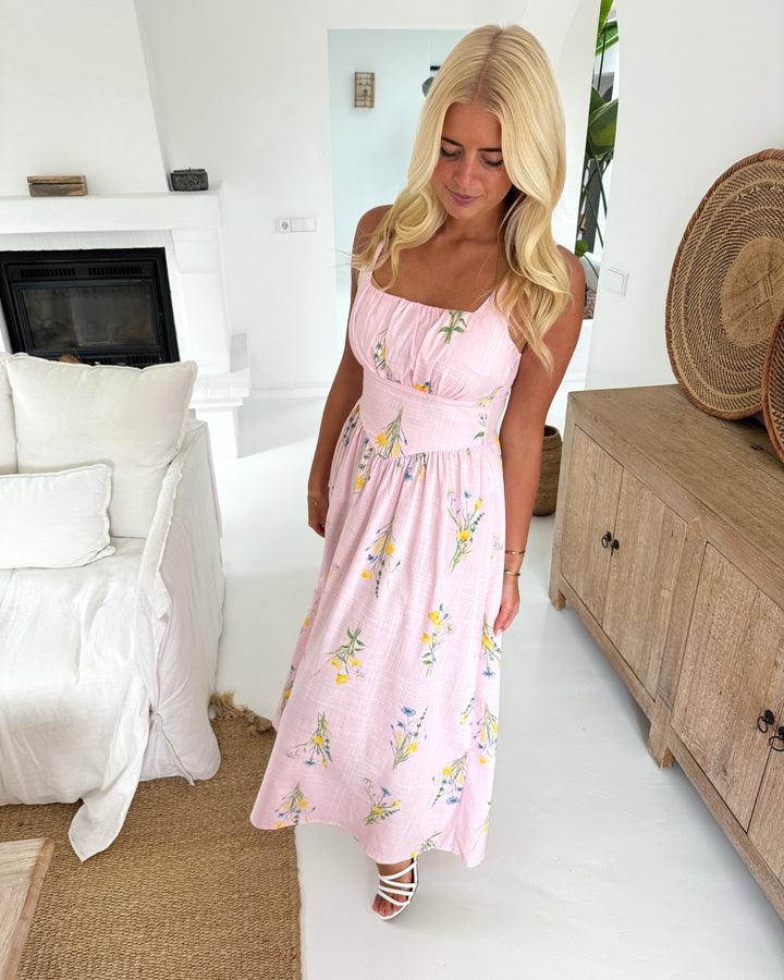 Vero Moda kjole jamie else sl 7/8 pink-a-boo else